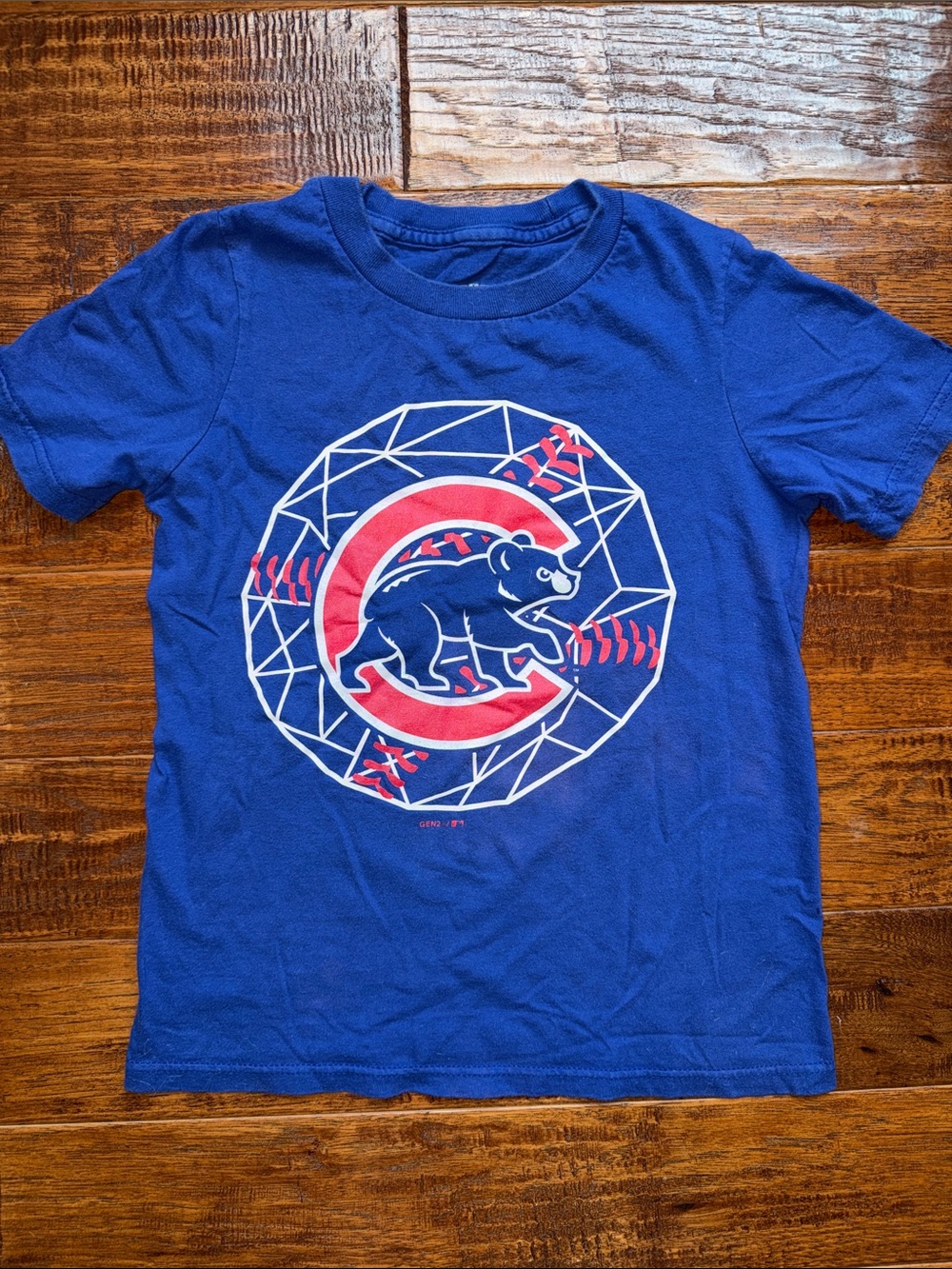 Chicago Cubs Logo Tee Shirt, Youth Small